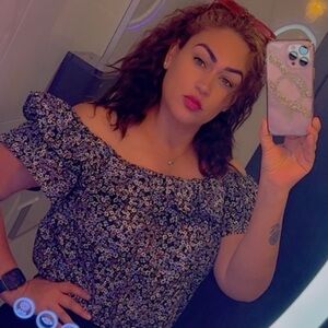 MICHAEL Michael Kors Black and White Floral Top